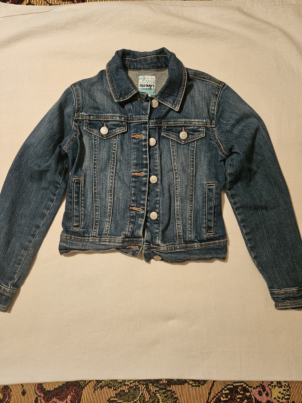 Old Navy Girls' Dark Blue Denim Jacket